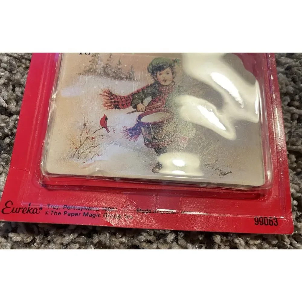 Vintage Christmas Gift Tags Lot Of 3 Unopened Packages Eureka USA 99063 99051
